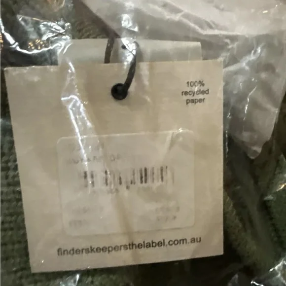 FINDERS KEEPERS IGGY KNIT FERN GREEN DRESS SIZE 8, L $240 FINDERS KEEPERS IGGY KNIT FERN GREEN DRESS SIZE 8, L $240